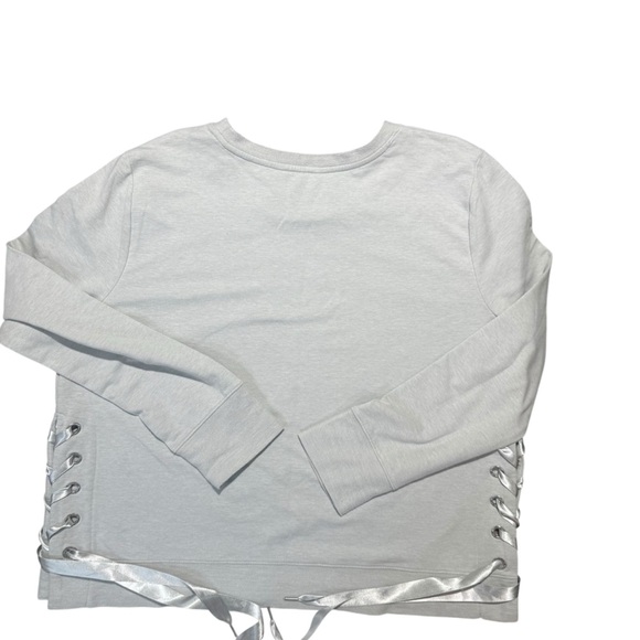 Juicy Couture Gray Lace-Up Sweatshirt - Picture 7 of 12